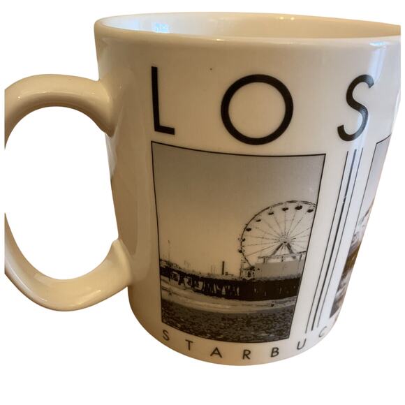 Starbucks 2005 LOS ANGELES City Scenes Barista 14oz coffee tea mug cup - Picture 4 of 9